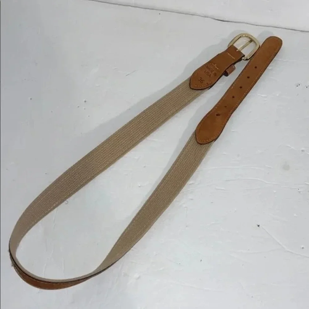 ZEP-PRO Embroidered Nubuck Fishing Scene Outdoor Wildlife Belt Size‎ 36